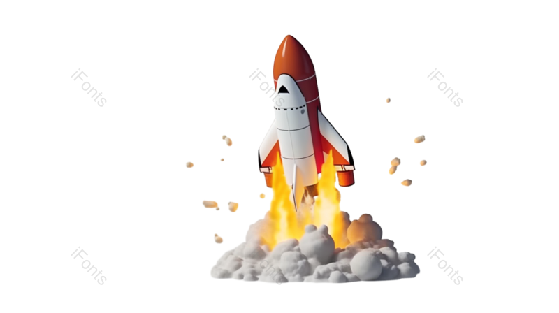 科技图片,火箭元素,商务PNG,白色背景免抠素材